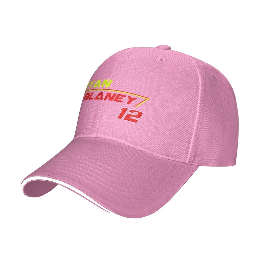 EIRAL Ryan Blaney Baseball Cap Mens Womans Adjustable Trucker Cap Washable Snapback Hat Pink