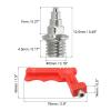 PATIKIL 1/4 Inch Track Spikes,16 Pack Steel Sports Shoes Track Spikes Replacement Spikes with Spike Wrench for Field Track Short Running Jumping Sprint Sports, Silver view 2