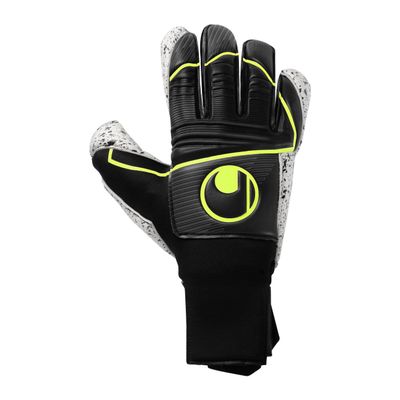 uhlsport Supergrip+ Flex Frame Carbon Goalkeeper Gloves Size 11, Black