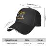 EIRAL Oak Island Nova Scotia Arrows and Skull Baseball Cap Mens Womens Adjustable Dad Hat Washable Caps Black view 4