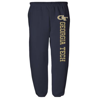 Georgia Tech Officially Licensed Apparel - Team Color Jogger Sweatpants, Navy, XX-Large