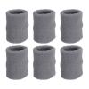 PATIKIL Sports Wristbands 8x10cm, 6 Pack Athletic Cotton Terry Cloth Absorbent Wrist Sweatband for Tennis Basketball Working Out Running, Gray view 1