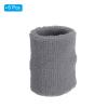 PATIKIL Sports Wristbands 8x10cm, 6 Pack Athletic Cotton Terry Cloth Absorbent Wrist Sweatband for Tennis Basketball Working Out Running, Gray view 3