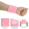PATIKIL Sports Wristbands 8x10cm, 6 Pack Athletic Cotton Terry Cloth Absorbent Wrist Sweatband for Tennis Basketball Working Out Running, Gray view 4