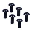 UHDFBDHF 6PCS Titanium Bike Screw M5x10mm Bicycle Disc Brakes Rotor Bolts Torx T25 Head (Black) view 1