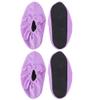 KOMBIUDA Bowling Shoe Covers for Women 2 Pairs Non-Slip Lightweight Elastic Shoe Protectors with Thickened Lint Material for Indoor Bowling Practice and Sports Accessories view 1