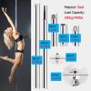 YXXSDP Portable Dance Pole Kit 45mm, Adjustable Height 2.3-2.7cm Spinning & Static Dancing Pole, Fitness Steel Column for Gymnasium Bedroom Apartment view 3