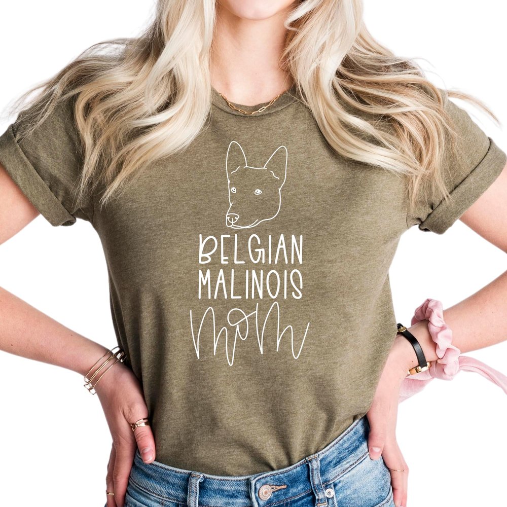 Belgian Malinois Dog Mom Shirt, Custom Shirt Belgian Malinois Dog Owner, Gift for Belgian Malinois Lover, Mothers Day Gift, S3246
