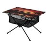 SDMKA Elephants Silhouetted Outdoor Folding Table for Camping, Beach & Picnic  Portable, Easy-to-Carry Camping Side Table with Durable Bag for BBQ, Camp Use view 1