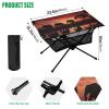 SDMKA Elephants Silhouetted Outdoor Folding Table for Camping, Beach & Picnic  Portable, Easy-to-Carry Camping Side Table with Durable Bag for BBQ, Camp Use view 3