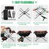SDMKA Elephants Silhouetted Outdoor Folding Table for Camping, Beach & Picnic  Portable, Easy-to-Carry Camping Side Table with Durable Bag for BBQ, Camp Use view 4