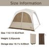 Naturehike Camping Canopy Tent - UPF12500 PU5000+ Waterproof Family Instant Tent, 4-6 Person Pop up Tents for Trip, Sun Shelter for Sporting Events, Outdoor Activities (Door Curtain, Large) view 2