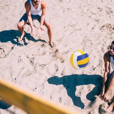 Pilipane Outdoor Recreational Volleyball, Game Volleyballs, PU Volleyball Premium Soft Touch, Avoid Explosion, Ideal for Training and Competition (Gold)