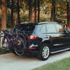 3 Bike Hitch Mount Rack Car Trunk Bicycle Rack Carrier Compact Foldable Heavy Duty Bicycle Rack Trunk Mounted Bicycle Rack with Rubber Buckle for Cars, Trucks, SUVs, Minivans, 44 lbs Capacity view 2