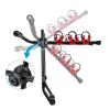 3 Bike Hitch Mount Rack Car Trunk Bicycle Rack Carrier Compact Foldable Heavy Duty Bicycle Rack Trunk Mounted Bicycle Rack with Rubber Buckle for Cars, Trucks, SUVs, Minivans, 44 lbs Capacity view 3