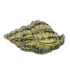 LiuliuBull Sea Scallop Shell Jewelry Trinket Box, Hinged Rhinestone, Enameled Sealife Craft, Vintage Nautical Gift