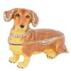 LiuliuBull Dachshund Dog Trinket Jewelry Box, Animal Figurines Decoration, Birthday Gifts view 1