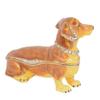 LiuliuBull Dachshund Dog Trinket Jewelry Box, Animal Figurines Decoration, Birthday Gifts view 2