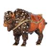 LiuliuBull Trinket Box for Wild Animal Decoration, American Bison, Jewelry Container for Ring Necklace Earring view 1