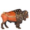 LiuliuBull Trinket Box for Wild Animal Decoration, American Bison, Jewelry Container for Ring Necklace Earring view 4