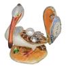 LiuliuBull Bird Bejeweled Enameled Hinged Trinket Jewelry Ring Box, Collectible Figurine view 2