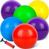 AMOR PRESENT 6PCS Playground Ball, 8.5 Inches Inflatable Rubber Kickball Dodgeballs for Kids and Toddlers, Inflatable Balls for Indoor and Outdoor Games, Goodie Bags Stuffers, Dog Toys view 1