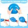 AMOR PRESENT 6PCS Playground Ball, 8.5 Inches Inflatable Rubber Kickball Dodgeballs for Kids and Toddlers, Inflatable Balls for Indoor and Outdoor Games, Goodie Bags Stuffers, Dog Toys view 3