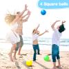 AMOR PRESENT 6PCS Playground Ball, 8.5 Inches Inflatable Rubber Kickball Dodgeballs for Kids and Toddlers, Inflatable Balls for Indoor and Outdoor Games, Goodie Bags Stuffers, Dog Toys view 4