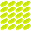 20Pcs Fishing Rod Fishing Double Rattle Beads Dual Alert Bell Compact Size Portable Fishing Line Rattles Sea Fishing Attractor Bell Beads Yellow view 1