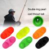 20Pcs Fishing Rod Fishing Double Rattle Beads Dual Alert Bell Compact Size Portable Fishing Line Rattles Sea Fishing Attractor Bell Beads Yellow view 2