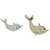 LiuliuBull Dolphin Trinket & Jewelry Box, Nautical Decor Ring Box, Christmas Gift Box (Color : Silver) view 2
