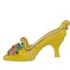 LiuliuBull Enamel Trinket & Jewelry Box with Crystals Bejeweled Ladies High Heel Shoe Design (Color : yellow) view 3