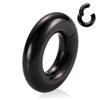 GAGABODY 12g Septum Jewelry Nose Rings 12 Gauge Cartilage Earrings Surgical Steel Black Helix Earring Conch Piercing Jewelry Ear Lobe Earrings 16mm Hoop Earring Nose Hoop view 1