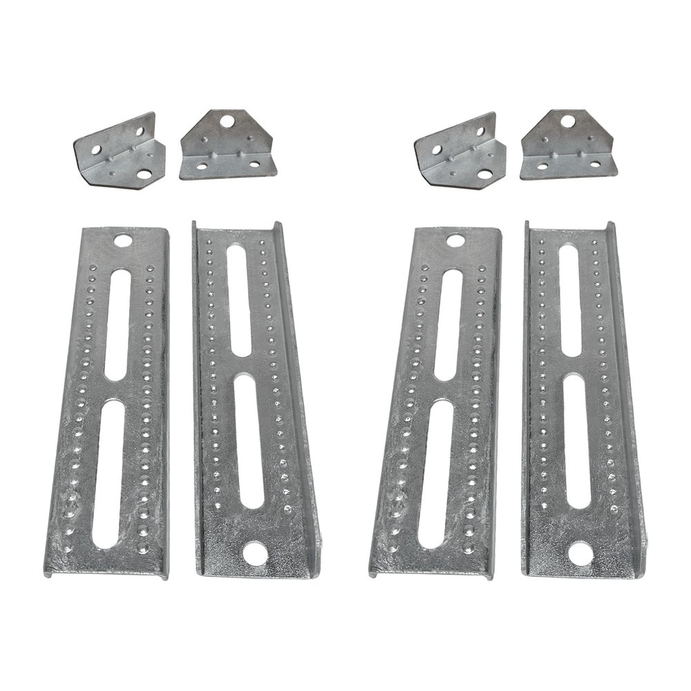 A.A 10" Galvanized Swivel and Top Bunk Bolster Bracket for Boat Trailer, Heavy Duty (4 Pack)