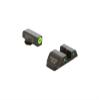 AMERIGLO Trooper Series - Three-Dot Green Tritium Design Set Front Outline LumiGreen 42,43,43X,48