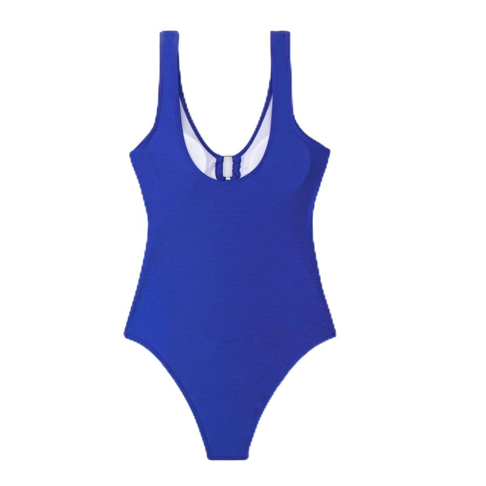 Women One Piece Swimsuit Sexy Plunge V Neck Tummy Control Bathing Suit Hollow Out Monokini Modest Bikini Swimwear