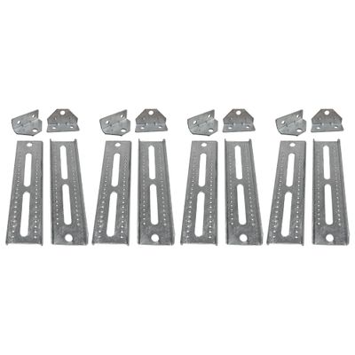 A.A 10" Galvanized Swivel and Top Bunk Bolster Bracket for Boat Trailer, Heavy Duty (8 Pack)