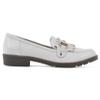 CLIFFS BY WHITE MOUNTAIN Women's Galeena Cushioned Loafer Flat, White/Smooth, 6 M view 3