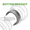ALOEU BB30 to Converter Bottom Bracket Conversion Adapter Ring 42mm, Black & silver view 4