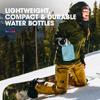 HydraPak Stow Collapsible Water Bottle  500ml  Ultralight, Leak-Proof, BPA-Free, Filter Compatible Travel & Hiking Flask - MTN Tahoe Blue view 2