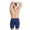 ARENA Men's Swim Jammer Halftone Team Print MaxLife Athletic Swimwear Professional Training Swimsuit Sports Bathing Suit, Navy/Team Navy Yellow, US Size 24 view 2