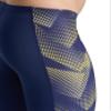 ARENA Men's Swim Jammer Halftone Team Print MaxLife Athletic Swimwear Professional Training Swimsuit Sports Bathing Suit, Navy/Team Navy Yellow, US Size 40 view 4