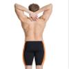 ARENA Men's Swim Jammer Halftone Team Print MaxLife Athletic Swimwear Professional Training Swimsuit Sports Bathing Suit, Black/Team Orange, US Size 36 view 2