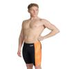 ARENA Men's Swim Jammer Halftone Team Print MaxLife Athletic Swimwear Professional Training Swimsuit Sports Bathing Suit, Black/Team Orange, US Size 28 view 1