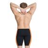 ARENA Men's Swim Jammer Halftone Team Print MaxLife Athletic Swimwear Professional Training Swimsuit Sports Bathing Suit, Black/Team Orange, US Size 40 view 2