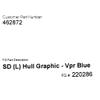 NineFit Basics Godfrey Pontoon Boat Graphic Hull Decal 462872 | Viper Blue (Set of 2) view 4