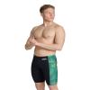 ARENA Men's Swim Jammer Halftone Team Print MaxLife Athletic Swimwear Professional Training Swimsuit Sports Bathing Suit, Black/Team Green, US Size 20 view 1