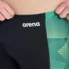 ARENA Men's Swim Jammer Halftone Team Print MaxLife Athletic Swimwear Professional Training Swimsuit Sports Bathing Suit, Black/Team Green, US Size 20 view 4