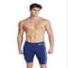 ARENA Men's Swim Jammer Halftone Team Print MaxLife Athletic Swimwear Professional Training Swimsuit Sports Bathing Suit, Navy/Team Blue Green, US Size 36 view 1