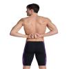ARENA Men's Swim Jammer Halftone Team Print MaxLife Athletic Swimwear Professional Training Swimsuit Sports Bathing Suit, Black/Team Purple, US Size 24 view 2